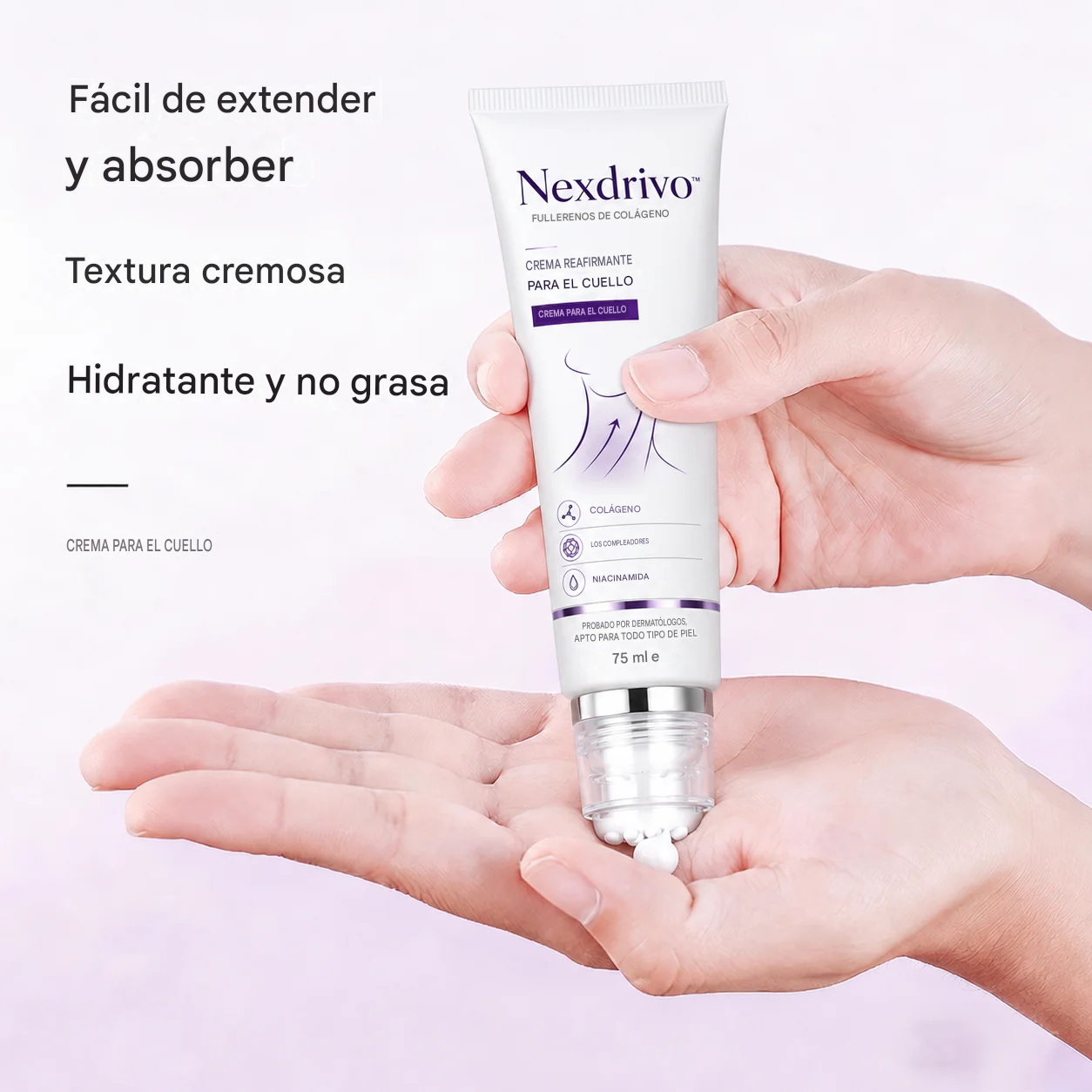 ✨ Crema reafirmante instantánea para el cuello — 🧴 Enriquecida con retinol y ácido hialurónico | Reafirma el cuello, reduce las arrugas y la papada