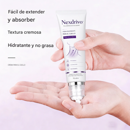 ✨ Crema reafirmante instantánea para el cuello — 🧴 Enriquecida con retinol y ácido hialurónico | Reafirma el cuello, reduce las arrugas y la papada