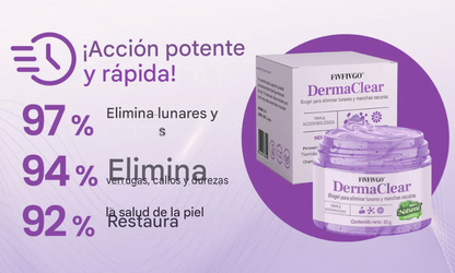 DermaClear Bio-Gel para la eliminación de lunares y manchas oscuras