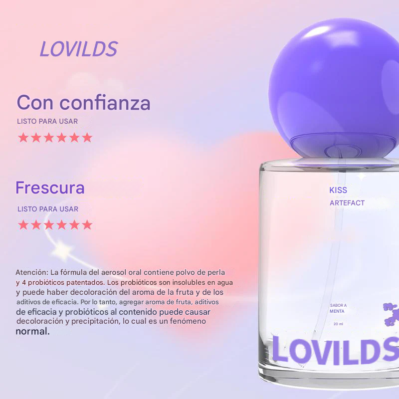 LOVILDS™ Espray bucal probiótico | Aliento fresco y salud bucal eficaz