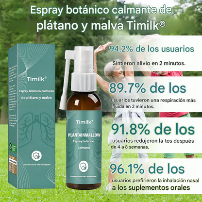 Spray botánico calmante para el aliento de plátano y malva