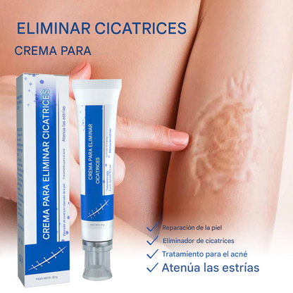 Crema reparadora de cicatrices para hombres y mujeres, atenúa las cicatrices y reafirma la piel en un solo paso