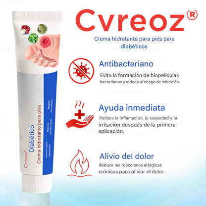 Crema cicatrizante para úlceras del pie diabético Cvreoz®
