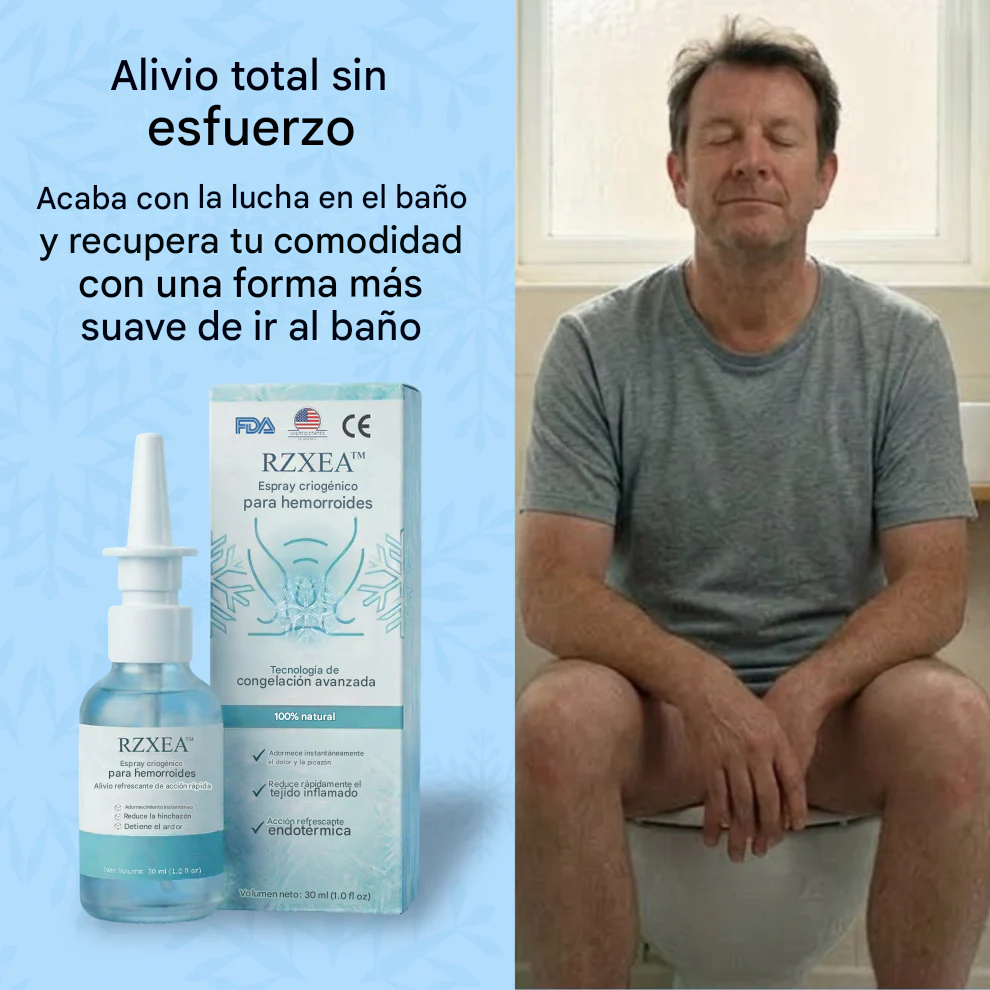 🏆 Spray criogénico para hemorroides | Reduce la hinchazón, alivia el ardor y siéntate cómodamente en segundos.