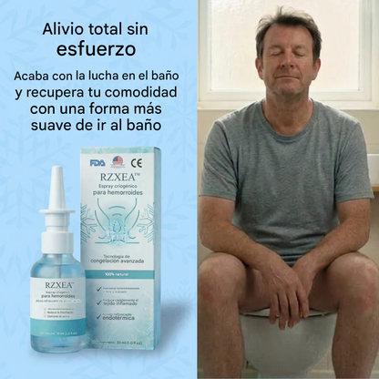 🏆 Spray criogénico para hemorroides | Reduce la hinchazón, alivia el ardor y siéntate cómodamente en segundos.
