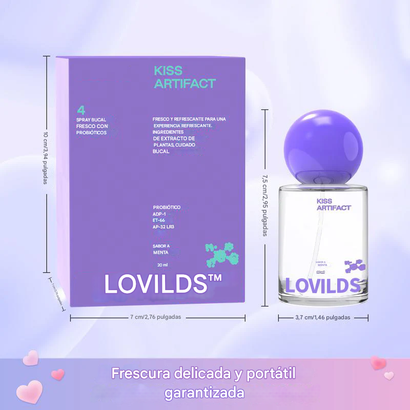 LOVILDS™ Espray bucal probiótico | Aliento fresco y salud bucal eficaz