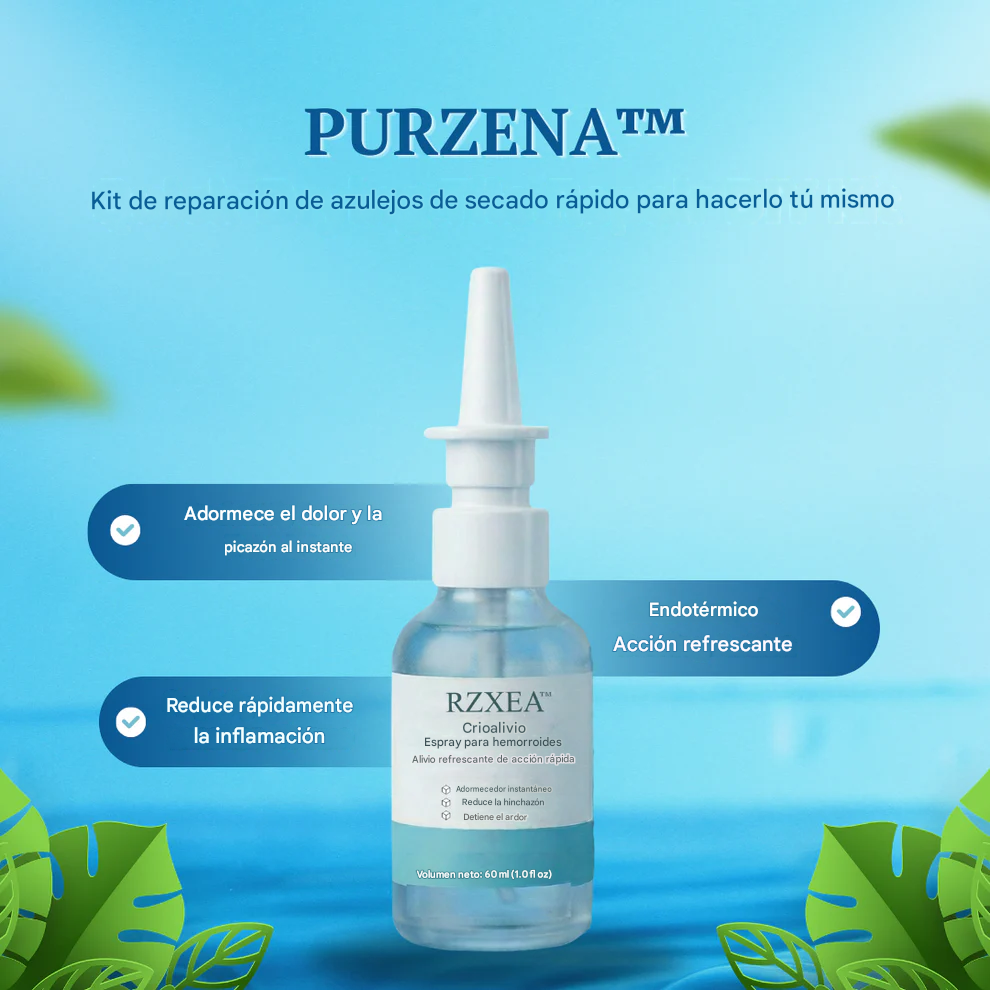 🏆 Spray criogénico para hemorroides | Reduce la hinchazón, alivia el ardor y siéntate cómodamente en segundos.