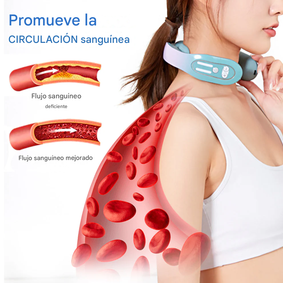 CircuWave™ EMS Dispositivo de masaje linfático para puntos de acupuntura cervicales