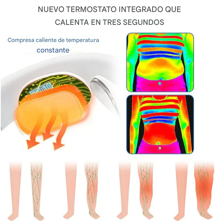 CircuWave™ EMS Dispositivo de masaje linfático para puntos de acupuntura cervicales