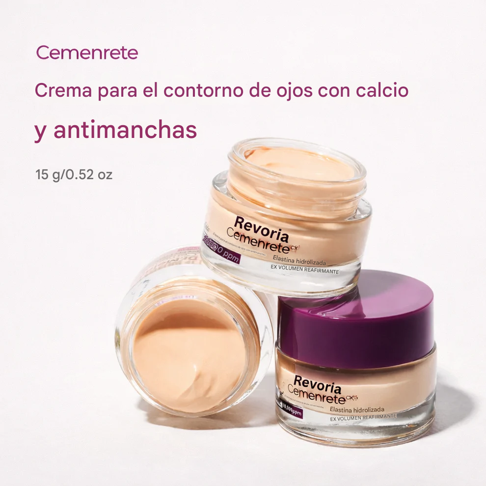 Crema para ojos con calcio Revoria Cemenrete para manchas oscuras