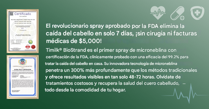 Timilk® BioStrand Spray para el crecimiento del cabello