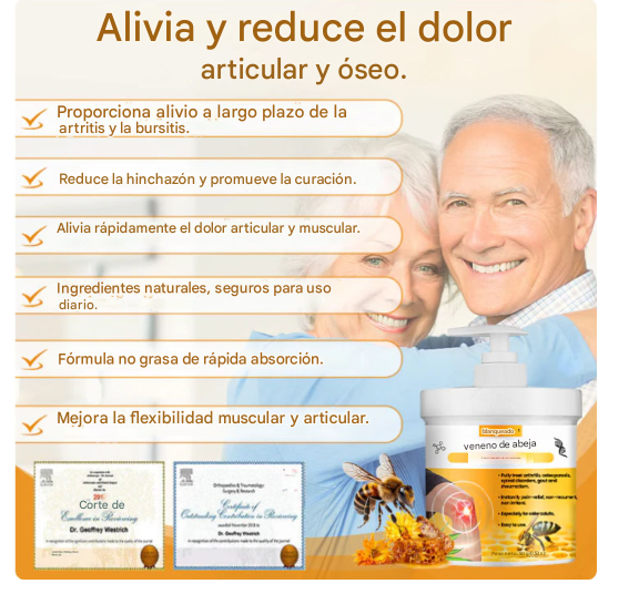 Crema reparadora de articulaciones Biancat Beevenom