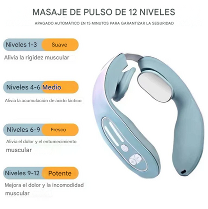 CircuWave™ EMS Dispositivo de masaje linfático para puntos de acupuntura cervicales