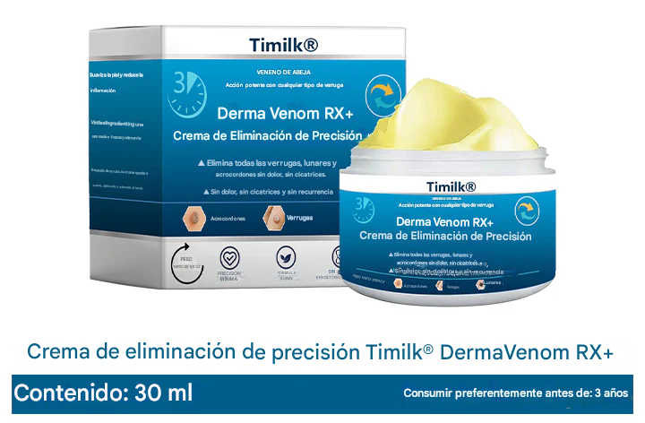 Crema de eliminación de precisión Timilk® DermaVenom RX+