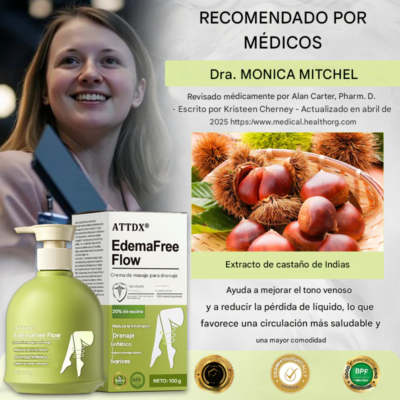 Crema de masaje para drenaje ATTDX® EdemaFree Flow
