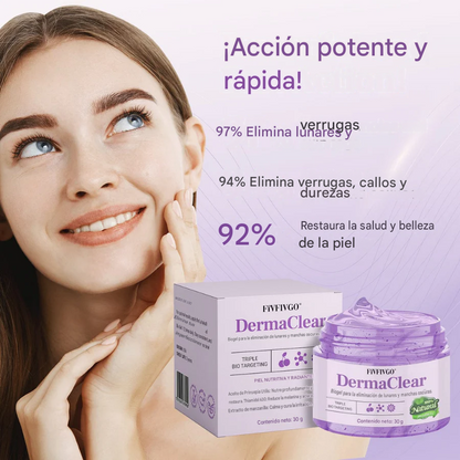 DermaClear Bio-Gel para la eliminación de lunares y manchas oscuras