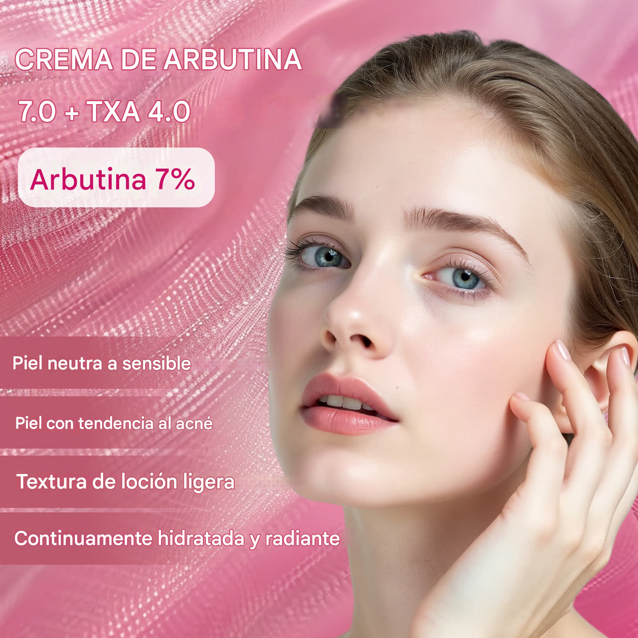 Crema de arbutina al 7 % + ácido tranexámico al 4 %