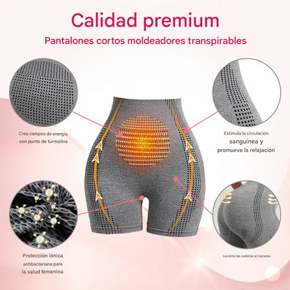 ODEIUN™ Shorts moldeadores iónicos ¡Adelgazan y tonifican con tejido con turmalina!