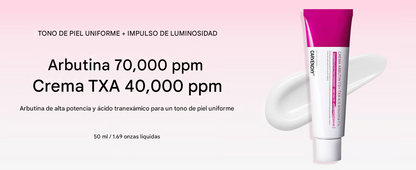 Crema de arbutina al 7 % + ácido tranexámico al 4 %
