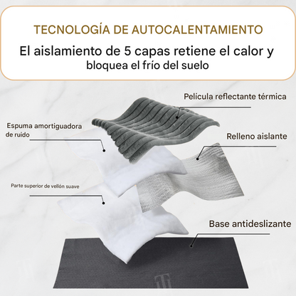 Tapete autocalentable AEXZR® 🌡️ No necesita electricidad