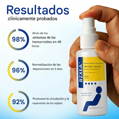 Spray de tratamiento de acción rápida para hemorroides a base de hierbas
