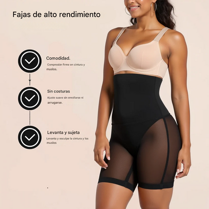 Pantalones cortos moldeadores de malla suave VeltroEase