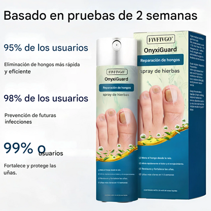 Fivfivgo® OnyxiGuard Spray Herbal Reparador de Hongos