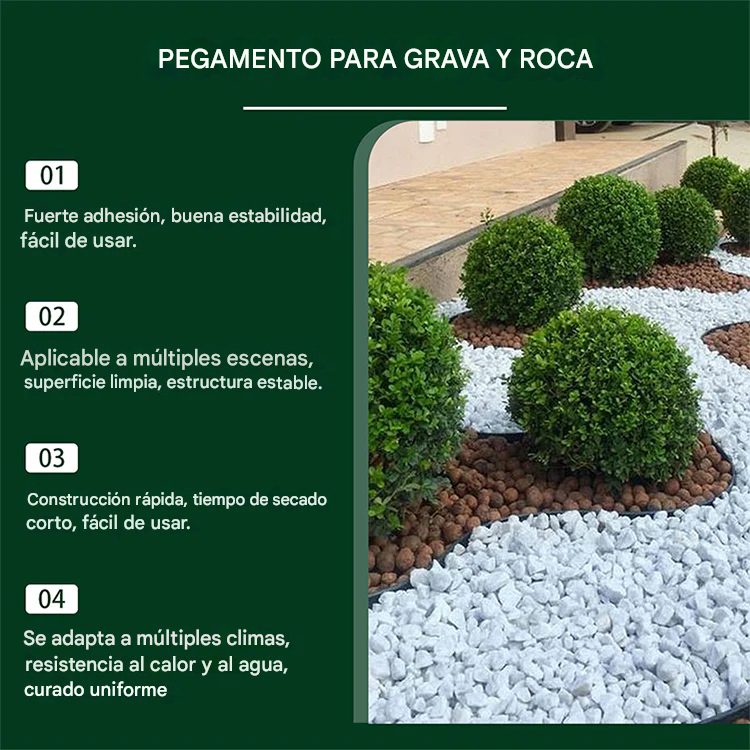 Adhesivo para piedra y grava