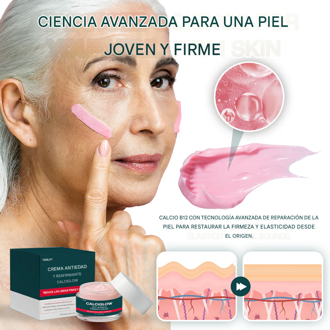 Crema antienvejecimiento y reafirmante Timilk® CalciGlow