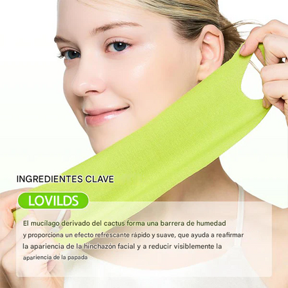 LOVILDS™ 🌵Mascarilla facial con forma de V y forma de oreja colgante - Hidratante de cactus