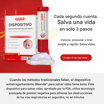 Dispositivo antiasfixia Bikenda® que salva vidas