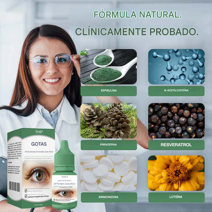 Gotas de solución para ojos Timilk® OpticNex DualTech