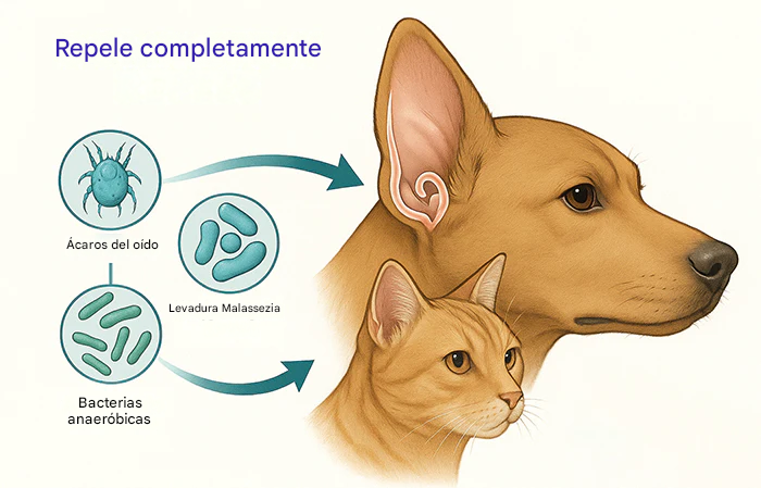 Gotas protectoras para oídos de mascotas