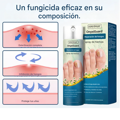 Fivfivgo® OnyxiGuard Spray Herbal Reparador de Hongos