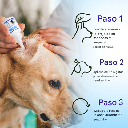 Gotas protectoras para oídos de mascotas