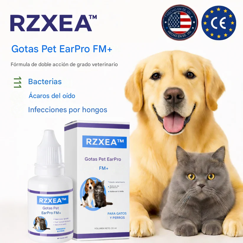 Gotas protectoras para oídos de mascotas