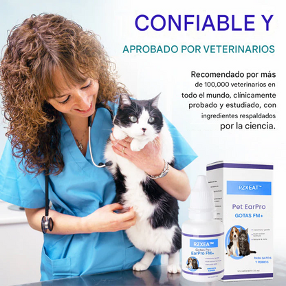 Gotas protectoras para oídos de mascotas