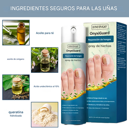 Fivfivgo® OnyxiGuard Spray Herbal Reparador de Hongos