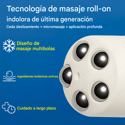 Crema roll-on KUBOZN® para drenaje linfático y alivio de la hinchazón