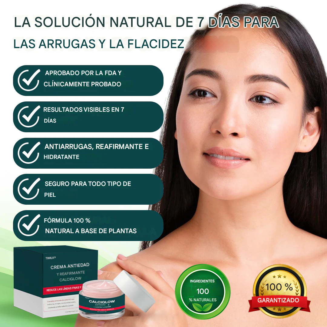 Crema antienvejecimiento y reafirmante Timilk® CalciGlow