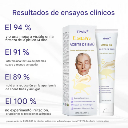 Crema reafirmante con aceite de emú Timilk® ElastaPro