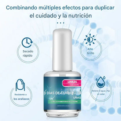 LOVILDS™ Cuidado de uñas de 3 días: fórmula de aminoácidos de queratina para una nutrición superior de las uñas