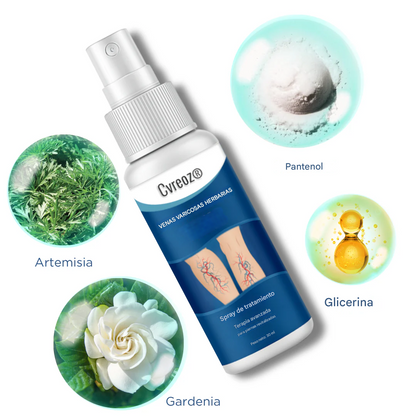 Resultados visibles en 7 días + Atenúa las arañas vasculares rápidamente✨Cvreoz® Spray de tratamiento herbal para venas varicosas