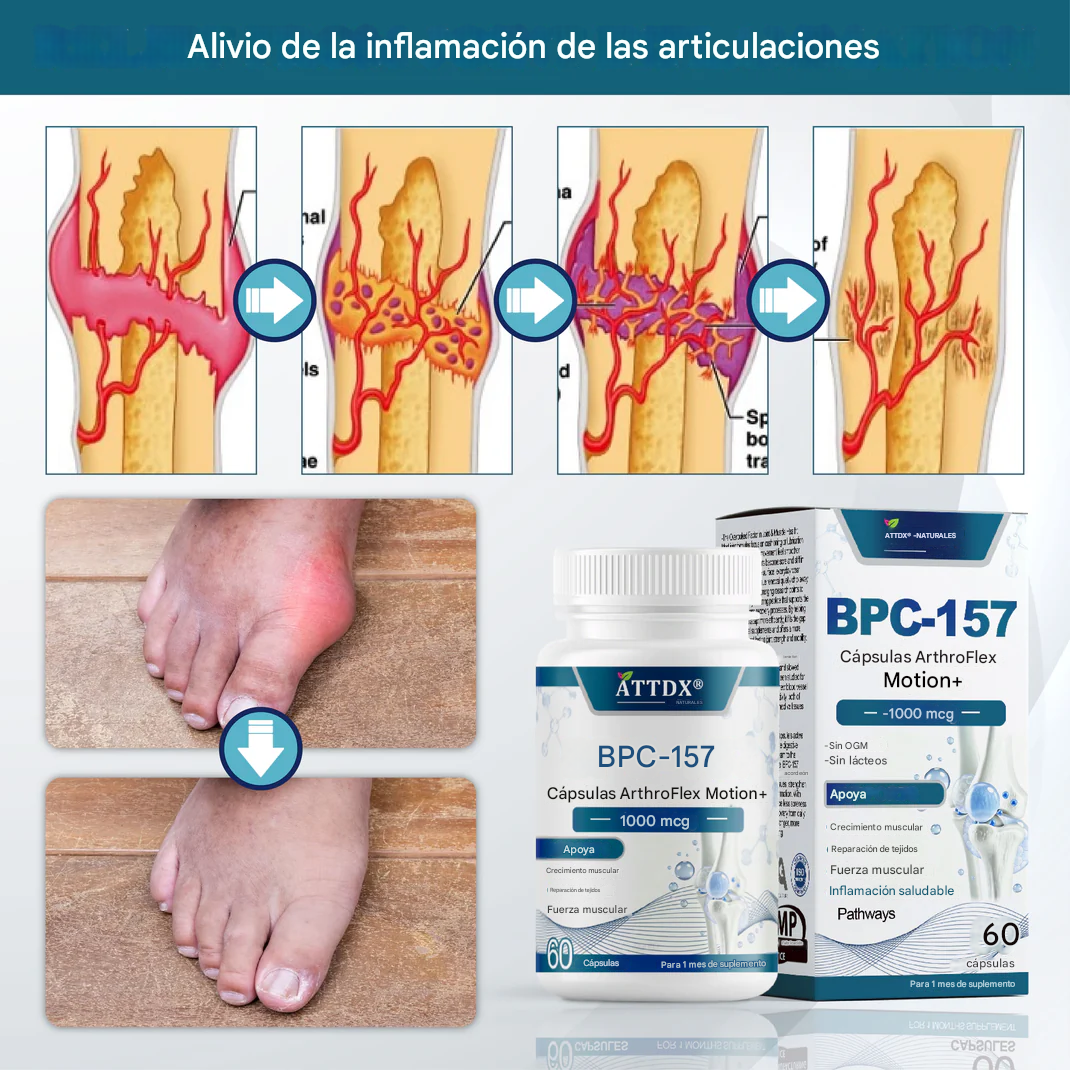 Cápsulas ATTDX® BPC-157 ArthroFlex Motion+