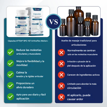 Cápsulas ATTDX® BPC-157 ArthroFlex Motion+