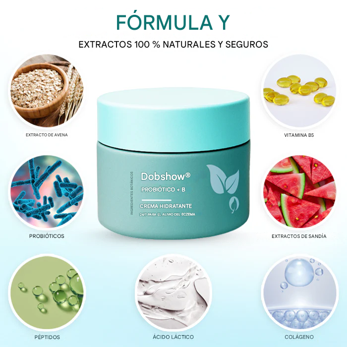 Crema hidratante Dobshow® Probiotic + B 24-7 para el alivio del eccema