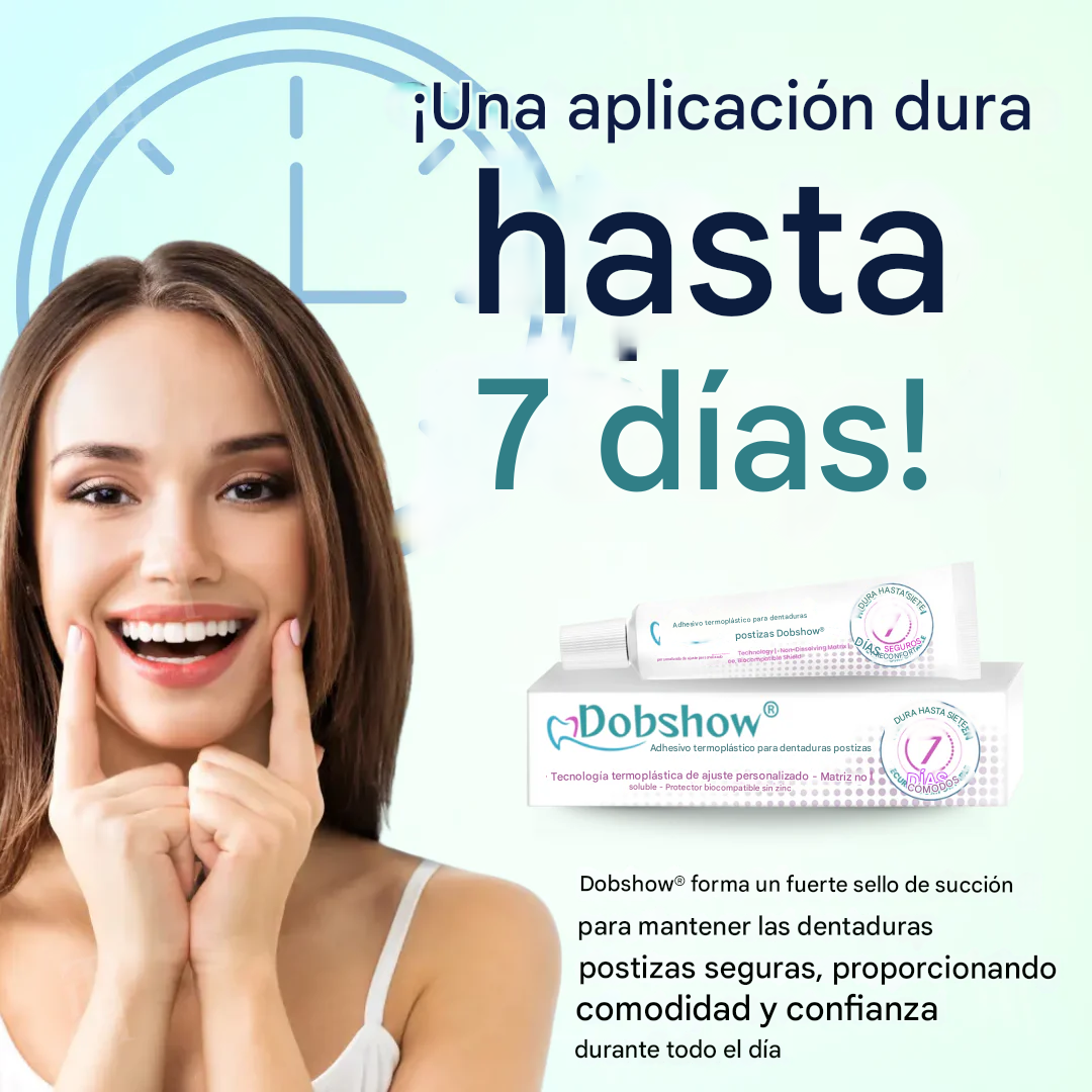 Adhesivo termoplástico para dentaduras postizas Dobshow®