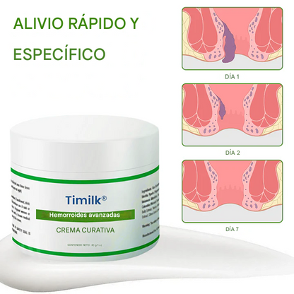 Crema Timilk® Advanced para la curación de hemorroides