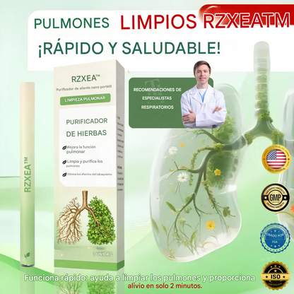 Purificador de aliento portátil nano - para una limpieza y desintoxicación pulmonar profunda