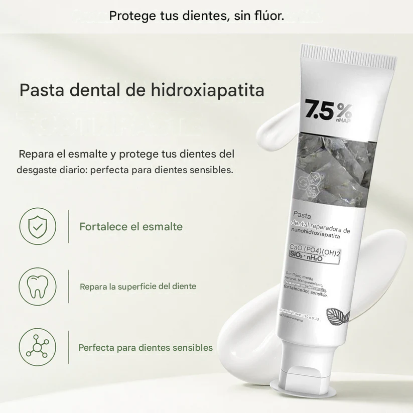 Pasta dental remineralizante con hidroxiapatita 🍃